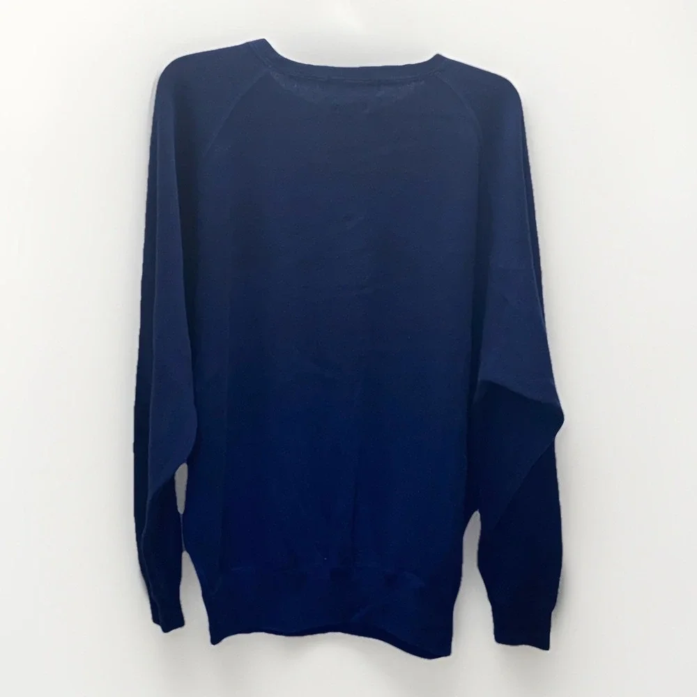 Polo‎ Ralph Lauren Crew Neck Long Sleeve Sweater Men XL Blue With Red Pony
